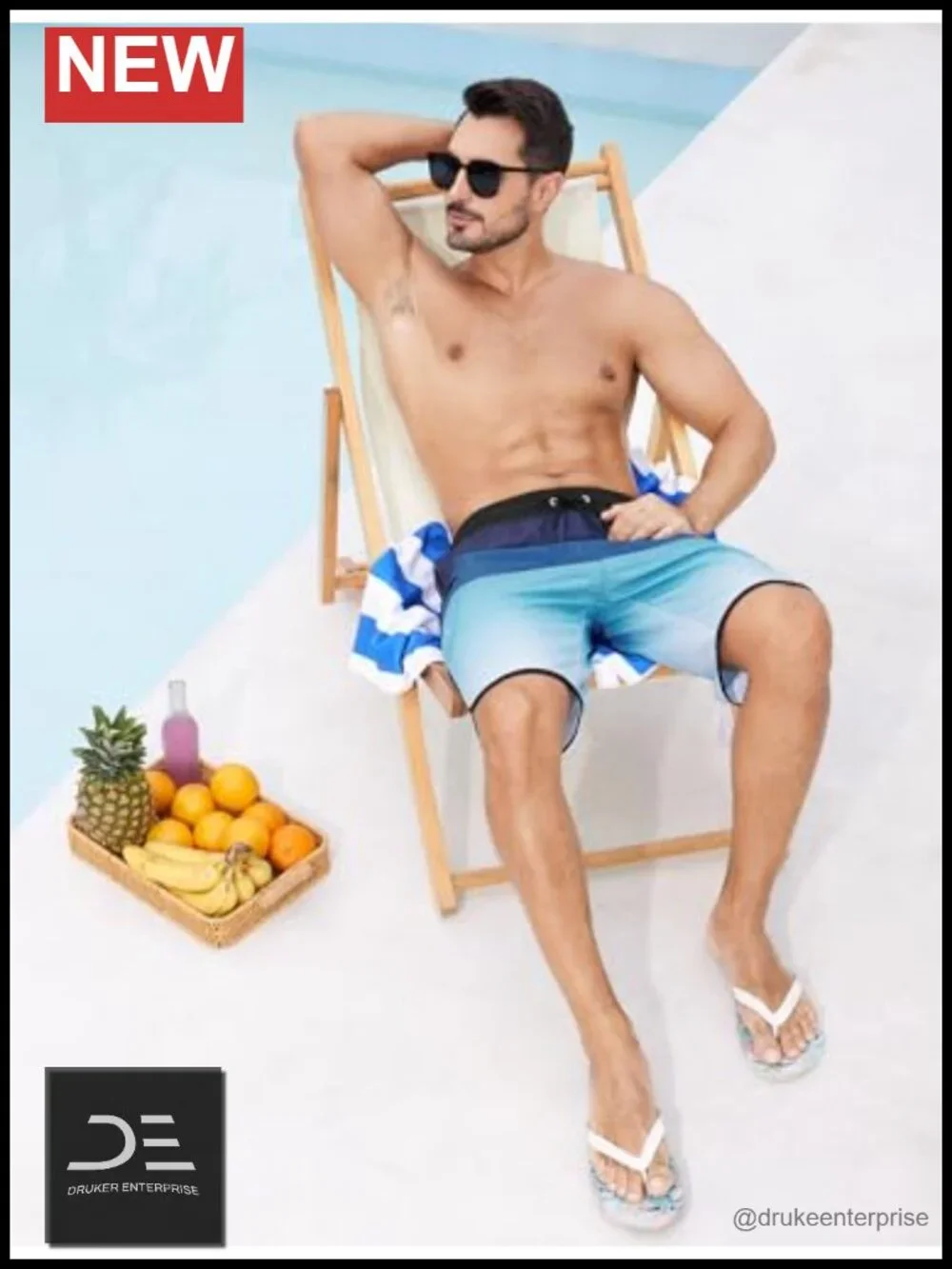 Men's Swim Trunks with Compression Liner 9 Inch Long Bathing Suits